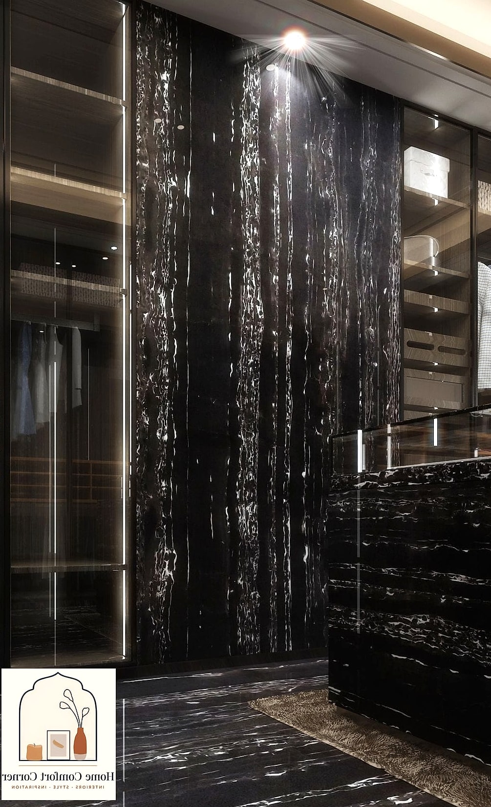 Natural Stone or Marble Accents