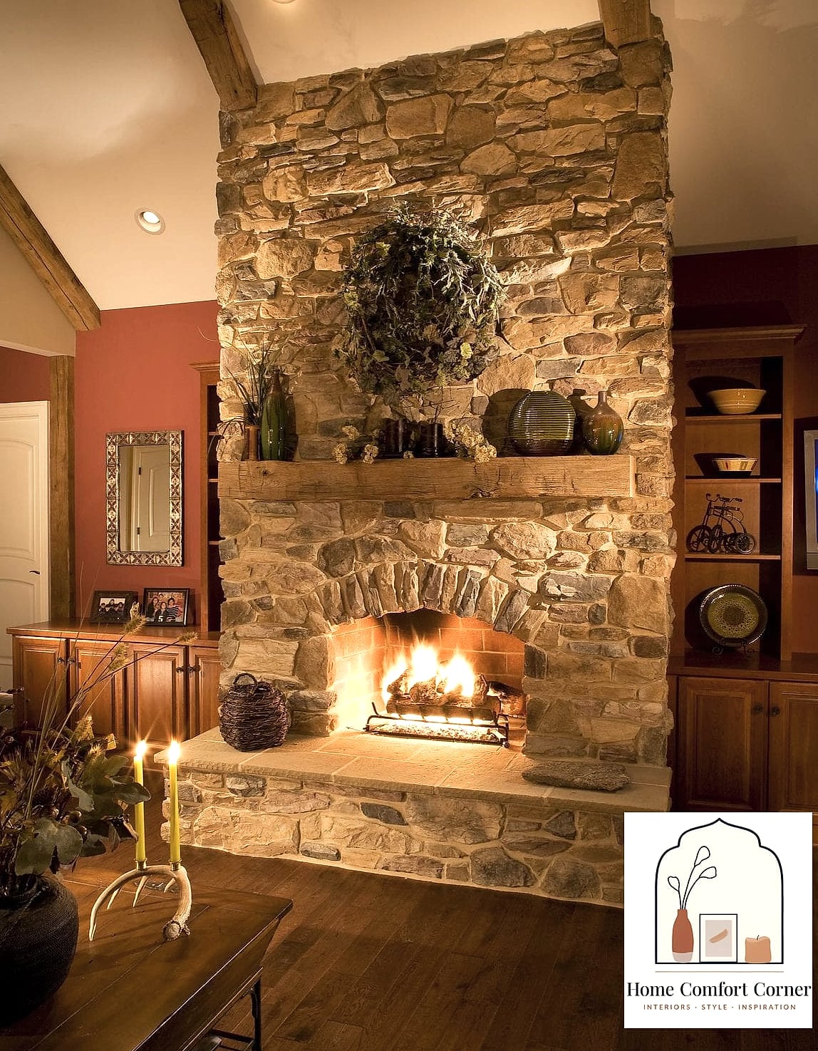Natural Stone Fireplace Surround
