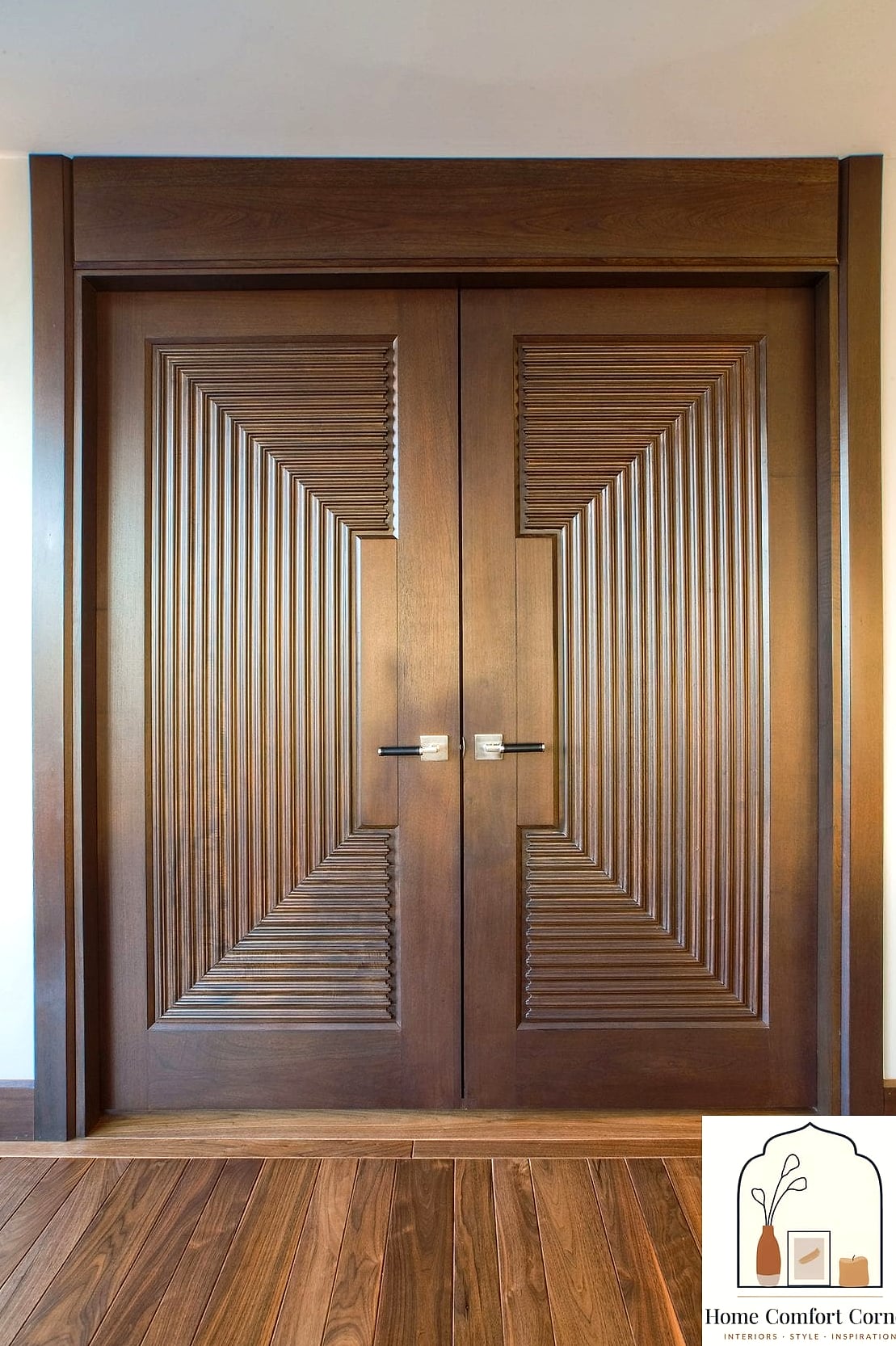 25 Door Design Interior Ideas to Upgrade Your Home This Weekend 19 Go for a Natural Wood Finish