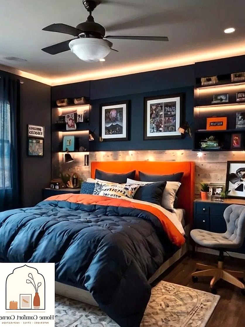 Navy and Rust Color Palette