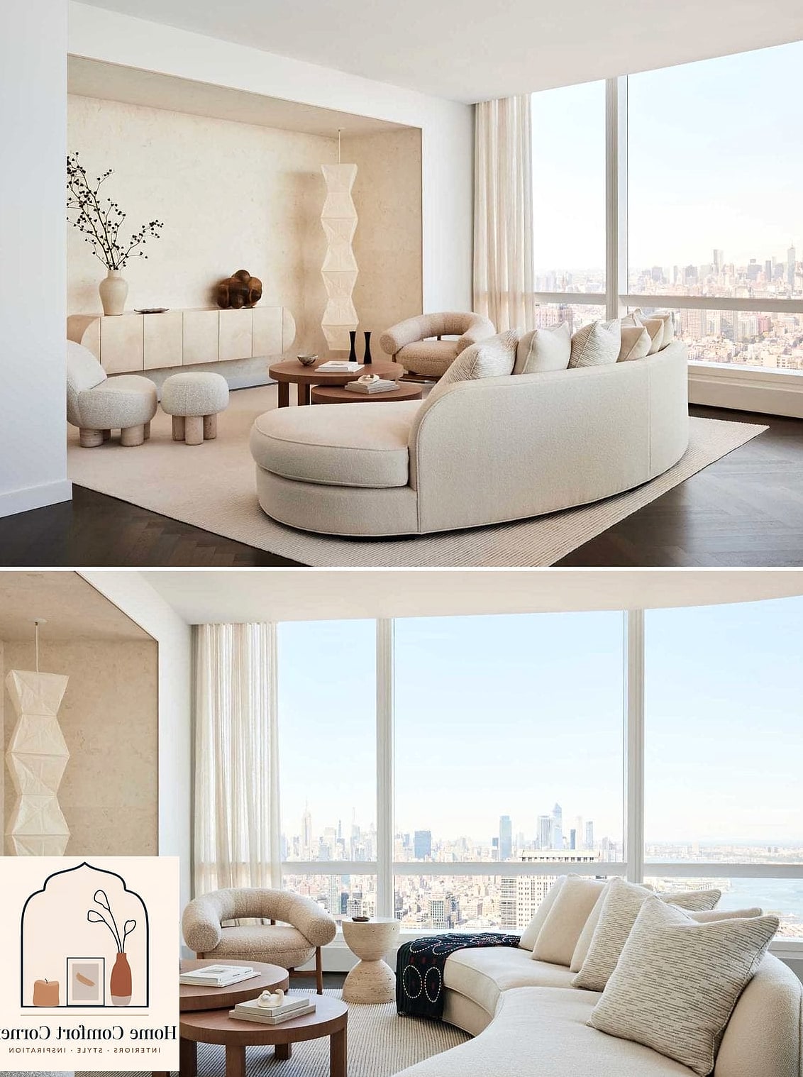 A Neutral Color Palette with One Bold Accent Wall