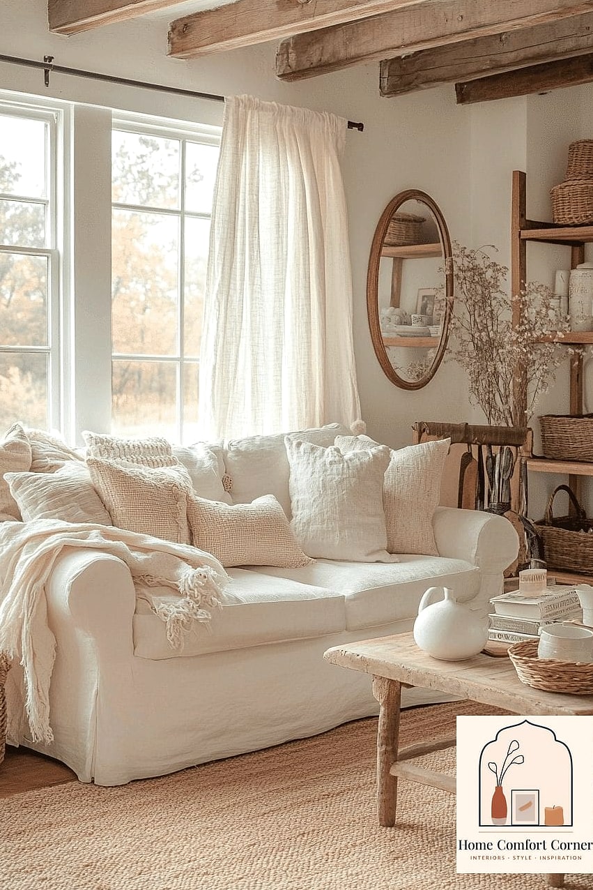 22 Country Farmhouse Decor Ideas to Upgrade Your Home This Weekend 15 Neutral Color Palette with Warm Undertones
