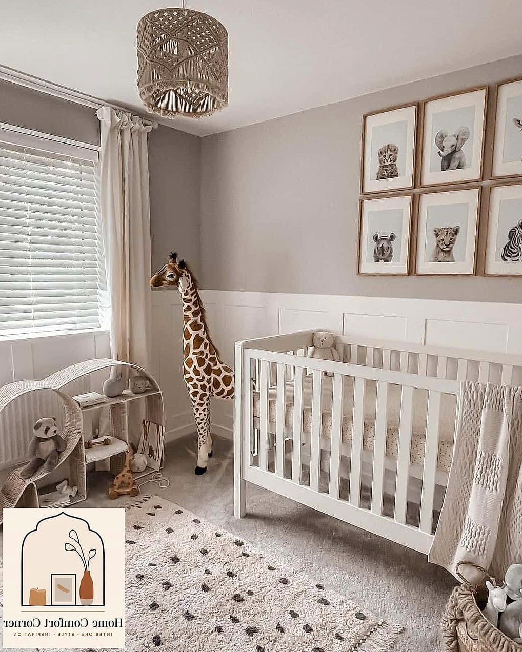Neutral Nursery-Style Guest Room for Families