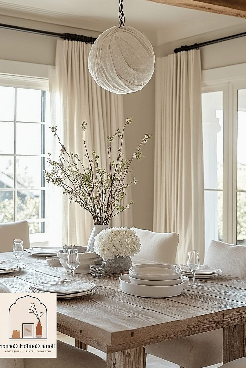 16 Beautiful Spring Home Decor Inspiration Photos Worth Saving 8 A Neutral Palette with Warm Wood Tones
