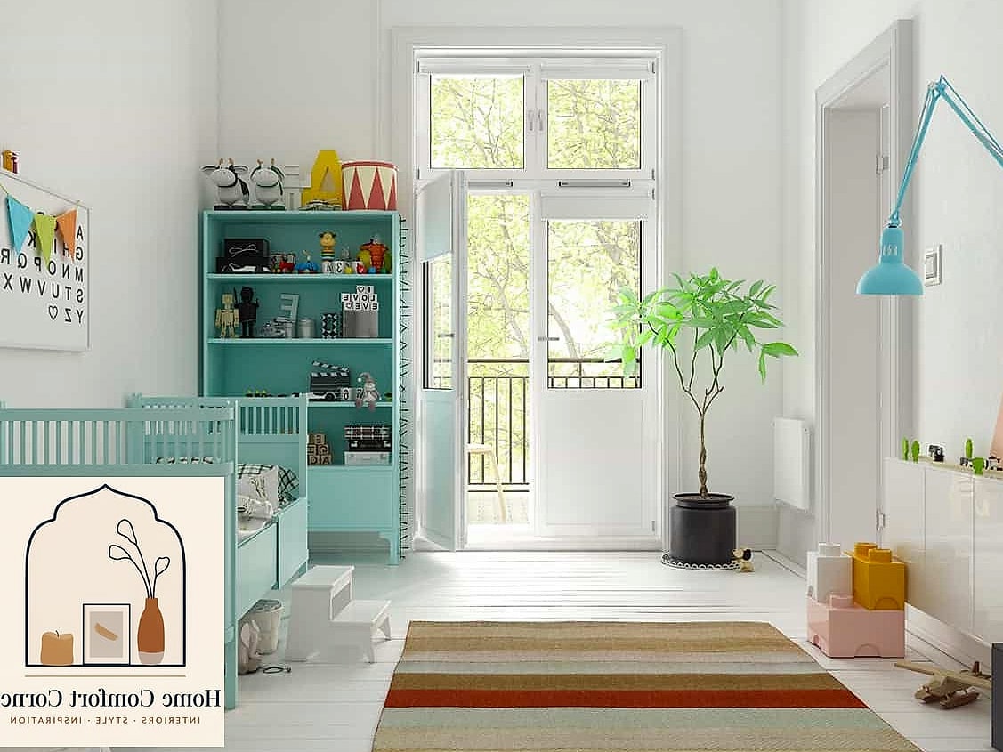 Nursery Built Into an Awkward Attic Space