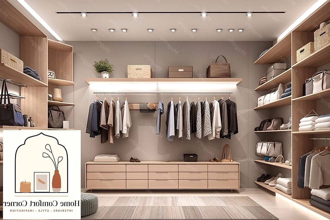 Open Shelving for Bags and Shoes