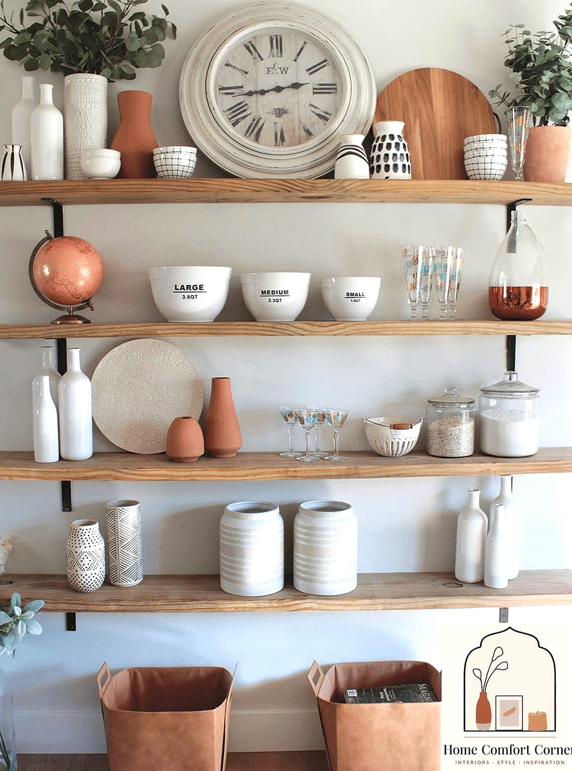 Open Shelving With Curated Objects