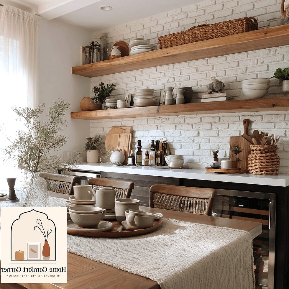 Open Shelving Kitchen Storage