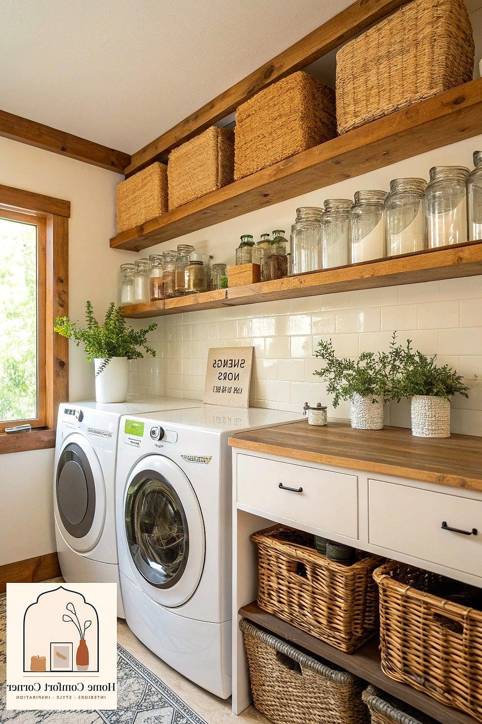 7 Laundry Room Ideas Ideas That Are Both Stylish and Practical 3 Open Shelving for Everyday Supplies