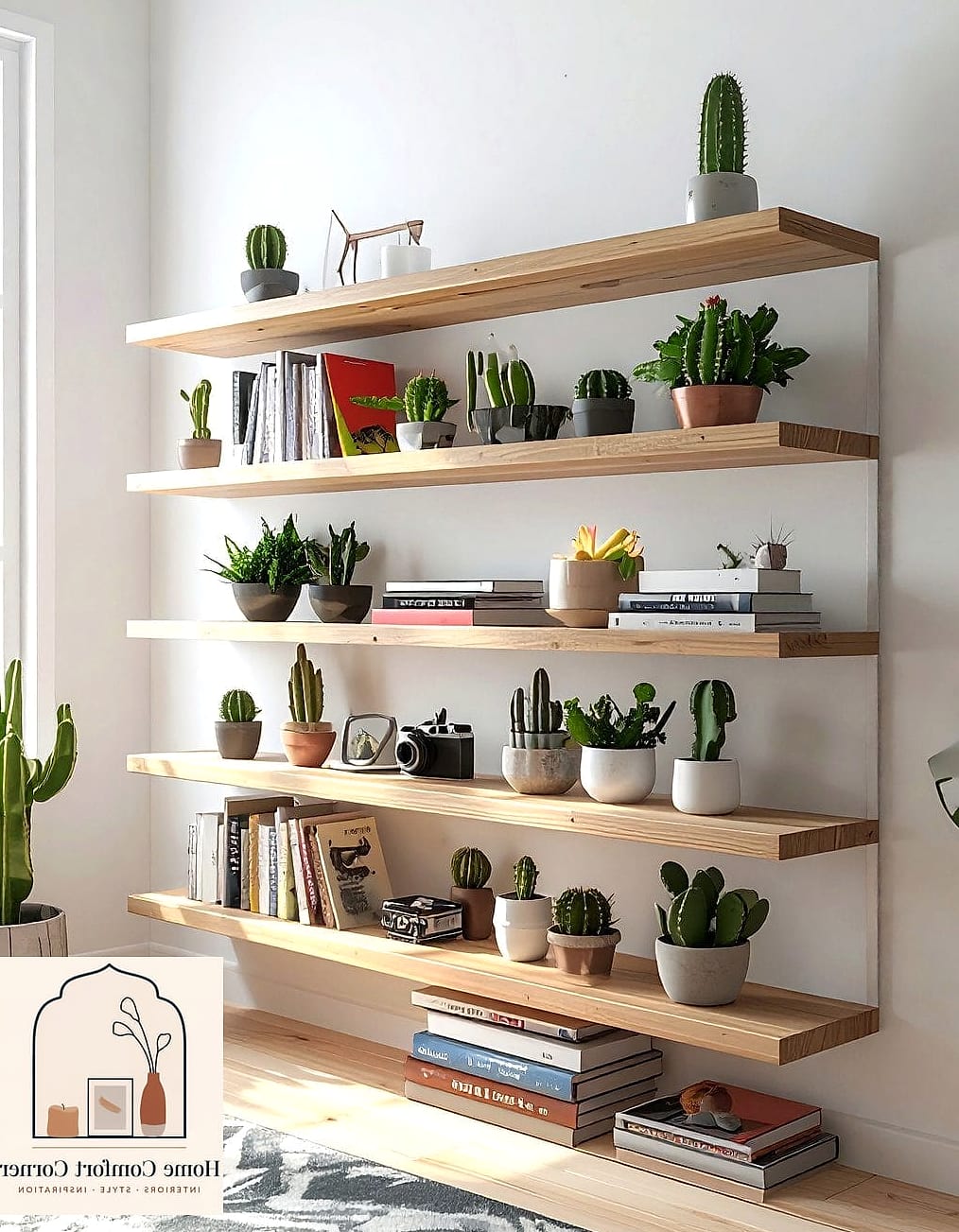 Open Shelving in Just One Section of a Room