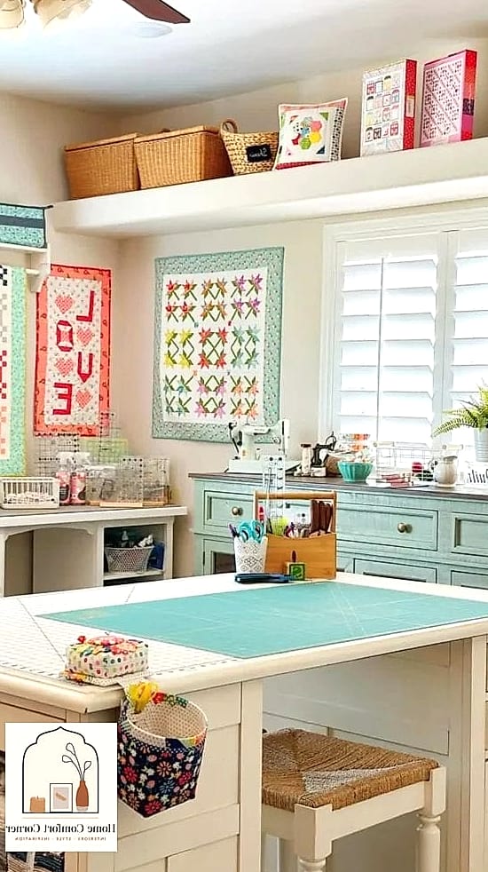 Open Shelving for Fabric Bolts