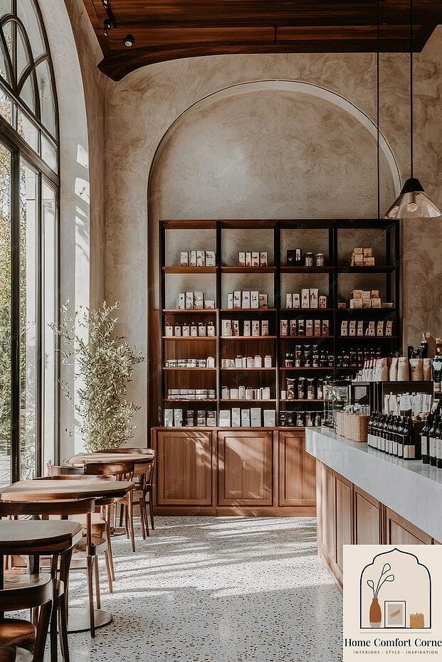 Open Shelving with Mismatched Mugs and Glassware