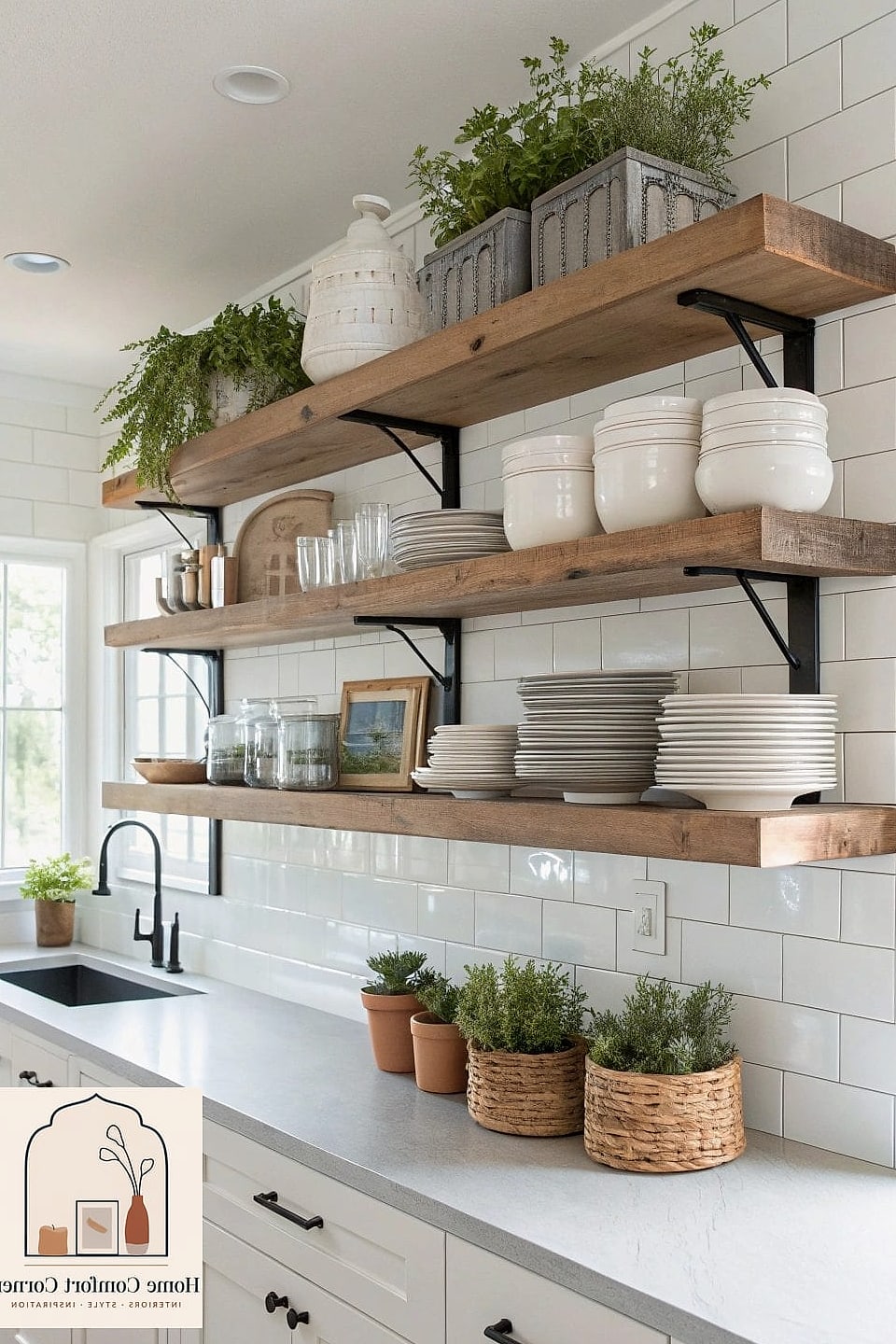 Open Shelving in the Kitchen