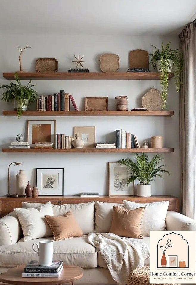 Open Shelving Styled Like a Boutique Display