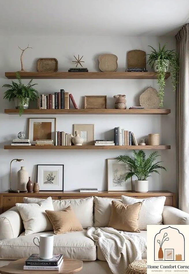 Open Shelving Styled With Restraint