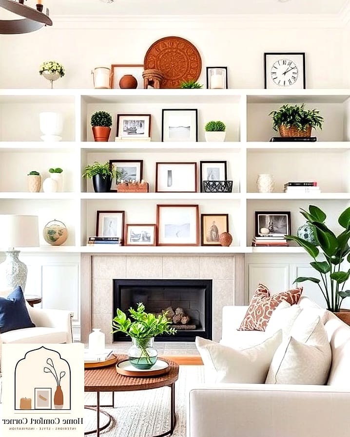 Open Shelving with Curated Styling
