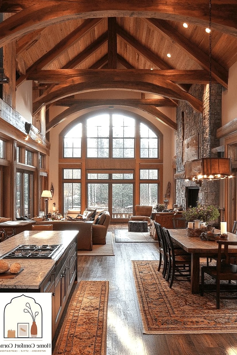 7 Rustic Home Decor Ideas That Will Transform Your Space 5 Open Wood Shelving in the Kitchen