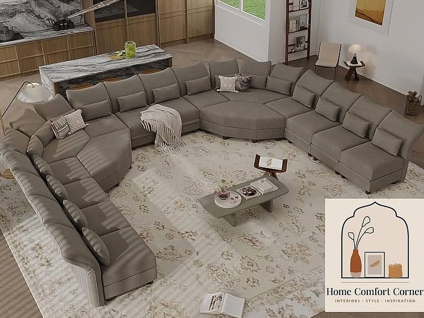 Oversized Sectional with Deep Seats