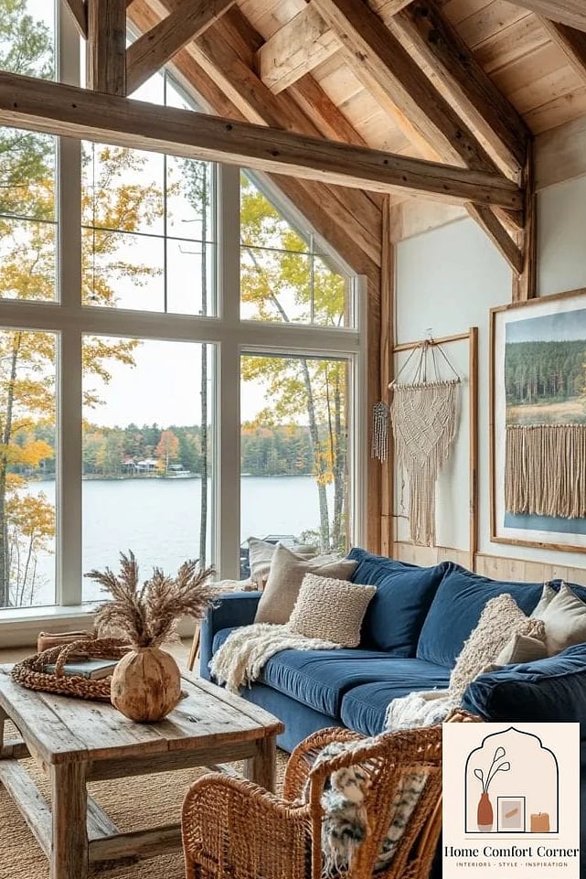 Oversized Woven Pendant Lights Over the Dining Table