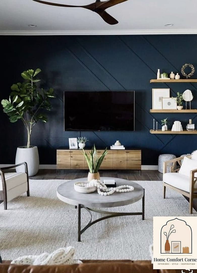Paint an Accent Wall in a Deep, Moody Color