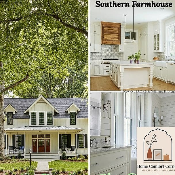 22 Country Farmhouse Decor Ideas to Upgrade Your Home This Weekend 11 Painted Brick Fireplace