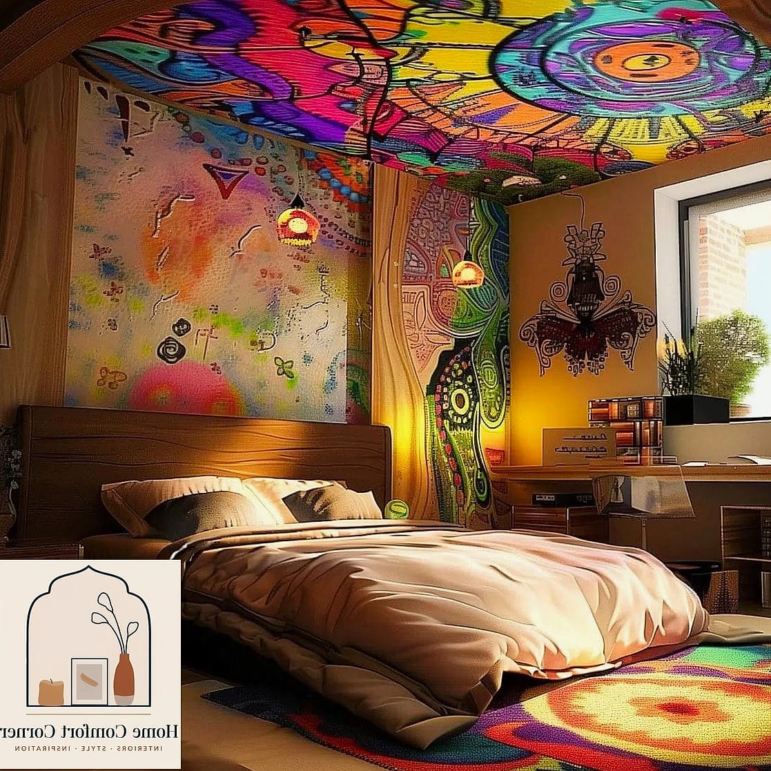 Painted Ceiling Medallion Accent