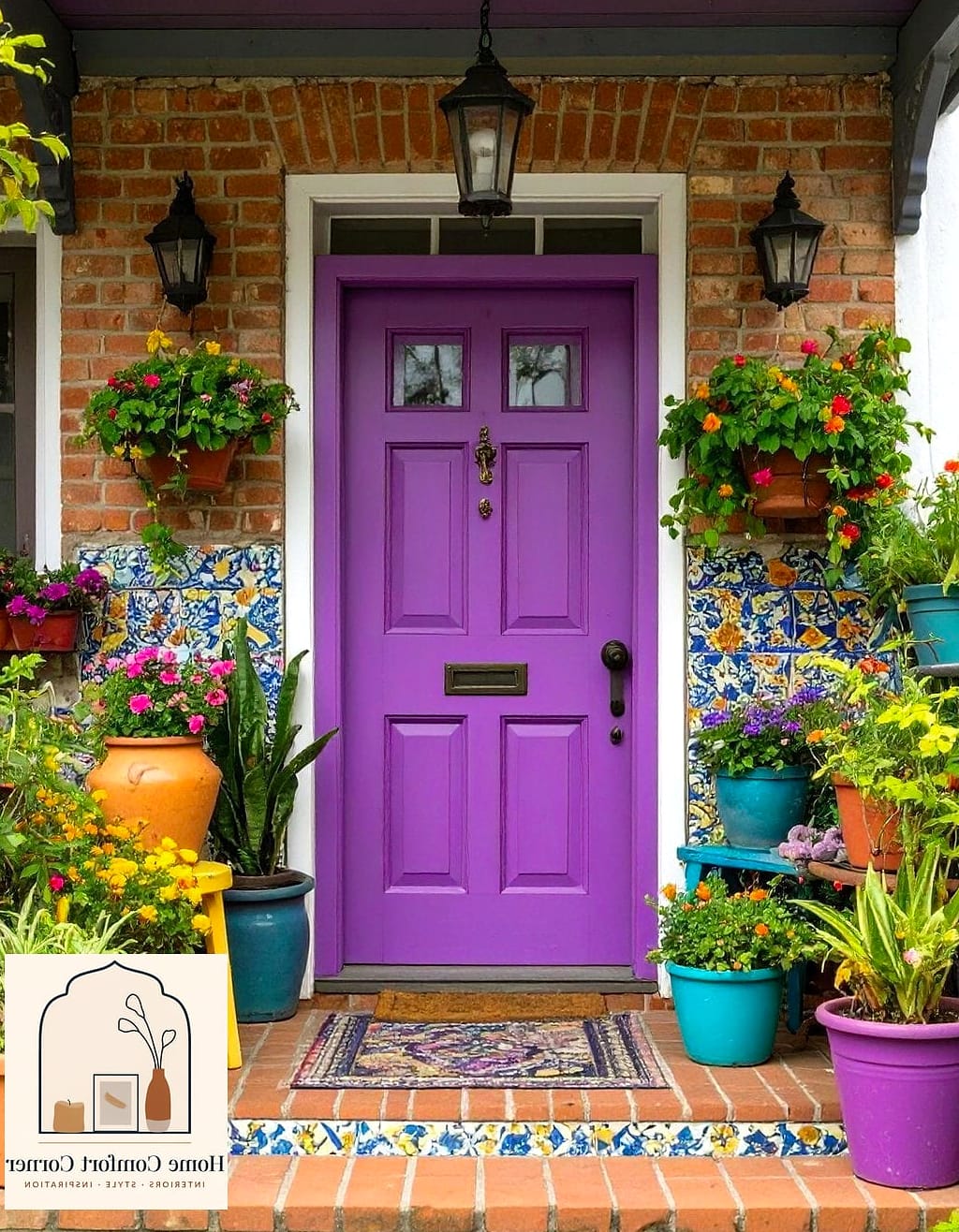 21 Creative Cute Home Decor Ideas You Haven't Seen Before 11 A Painted Front Door with Personality