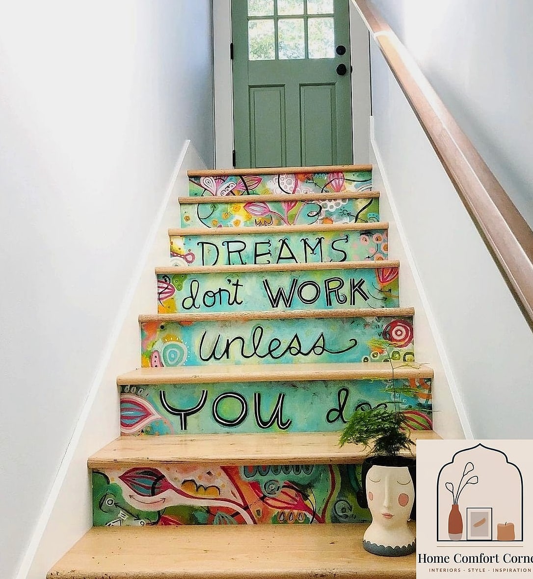 21 Creative Cute Home Decor Ideas You Haven't Seen Before 14 Painted Stair Risers