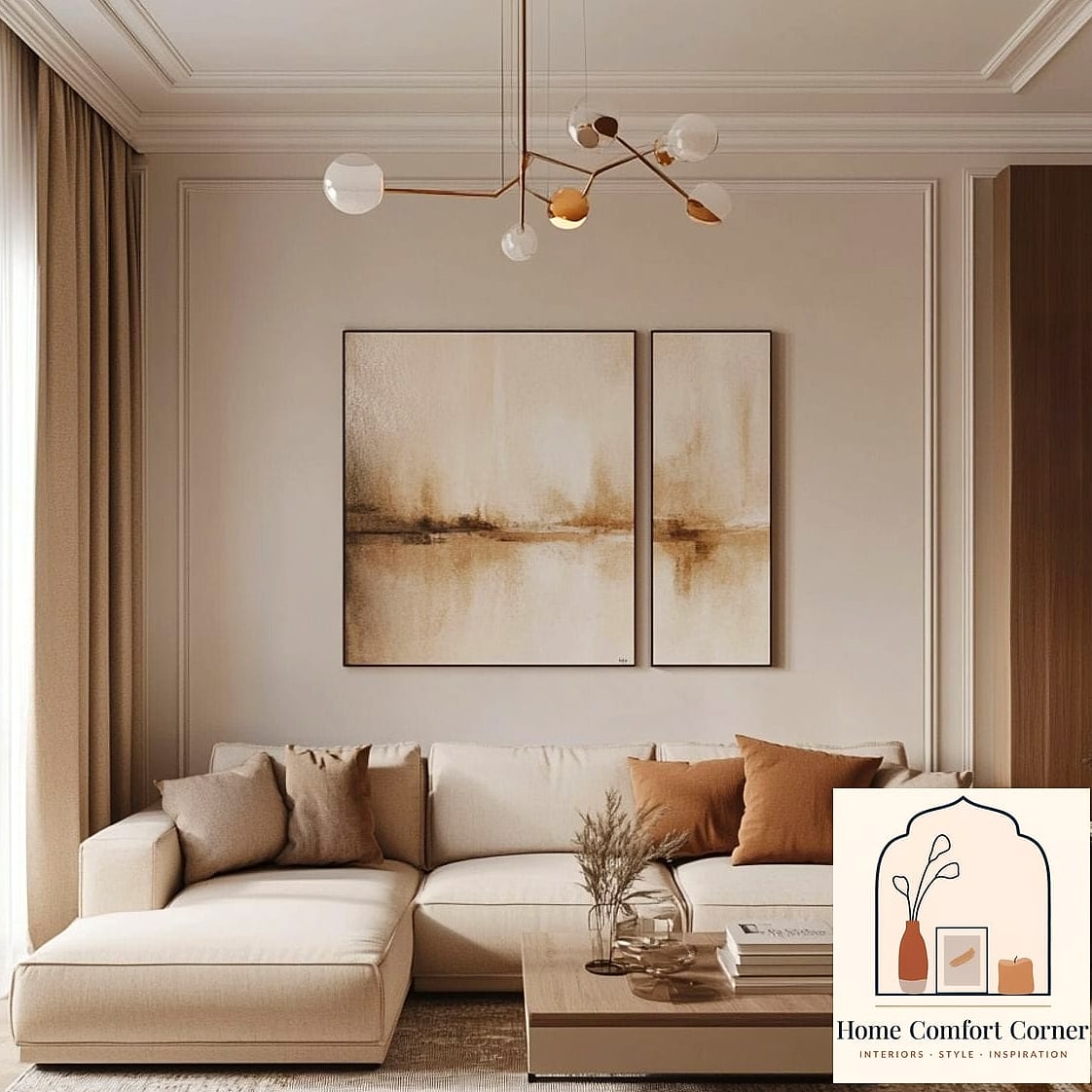 Painting Over Beige with a Moody Accent Wall
