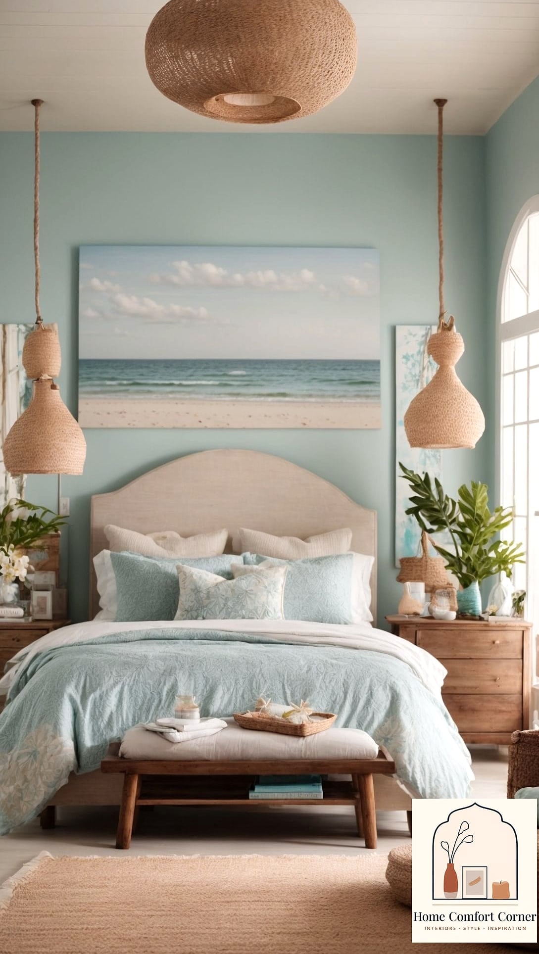 17 Beachy Room Decor Ideas That Work in Any Size Home 2 Paint Walls in Soft Coastal Blues