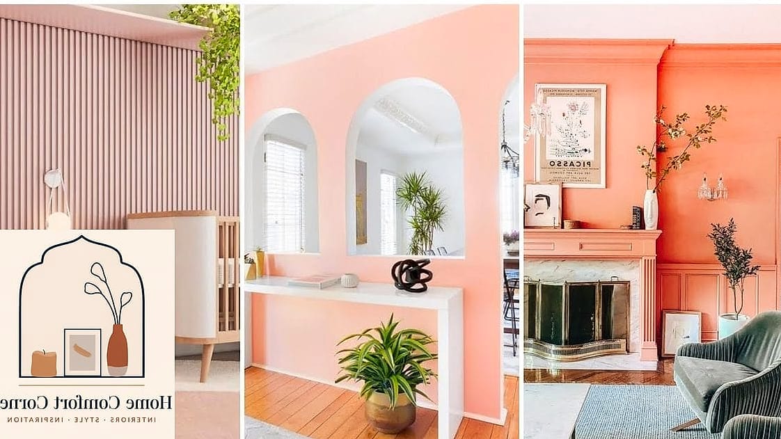 Pale Peach Reading Nook