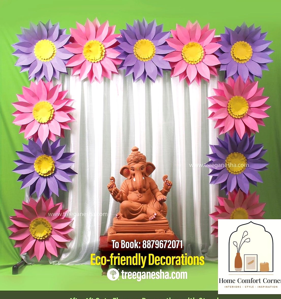 Paper Flower and Streamer Decor