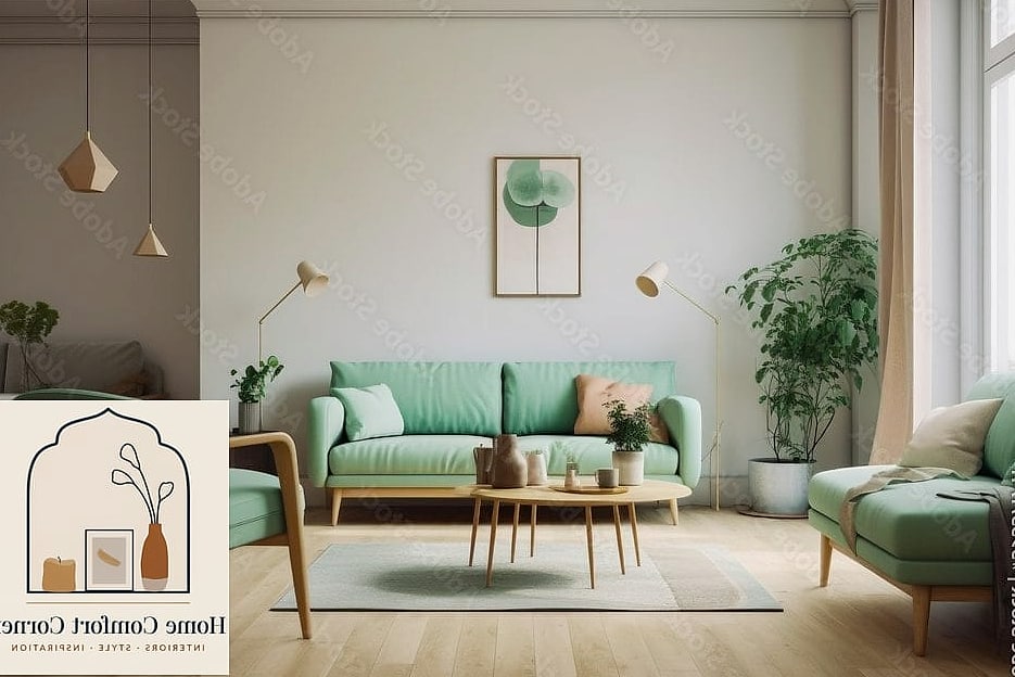 Pastel Green Vintage-Inspired Kitchen
