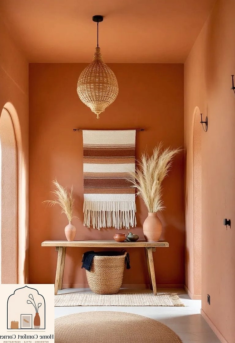 Pastel Terracotta Entryway