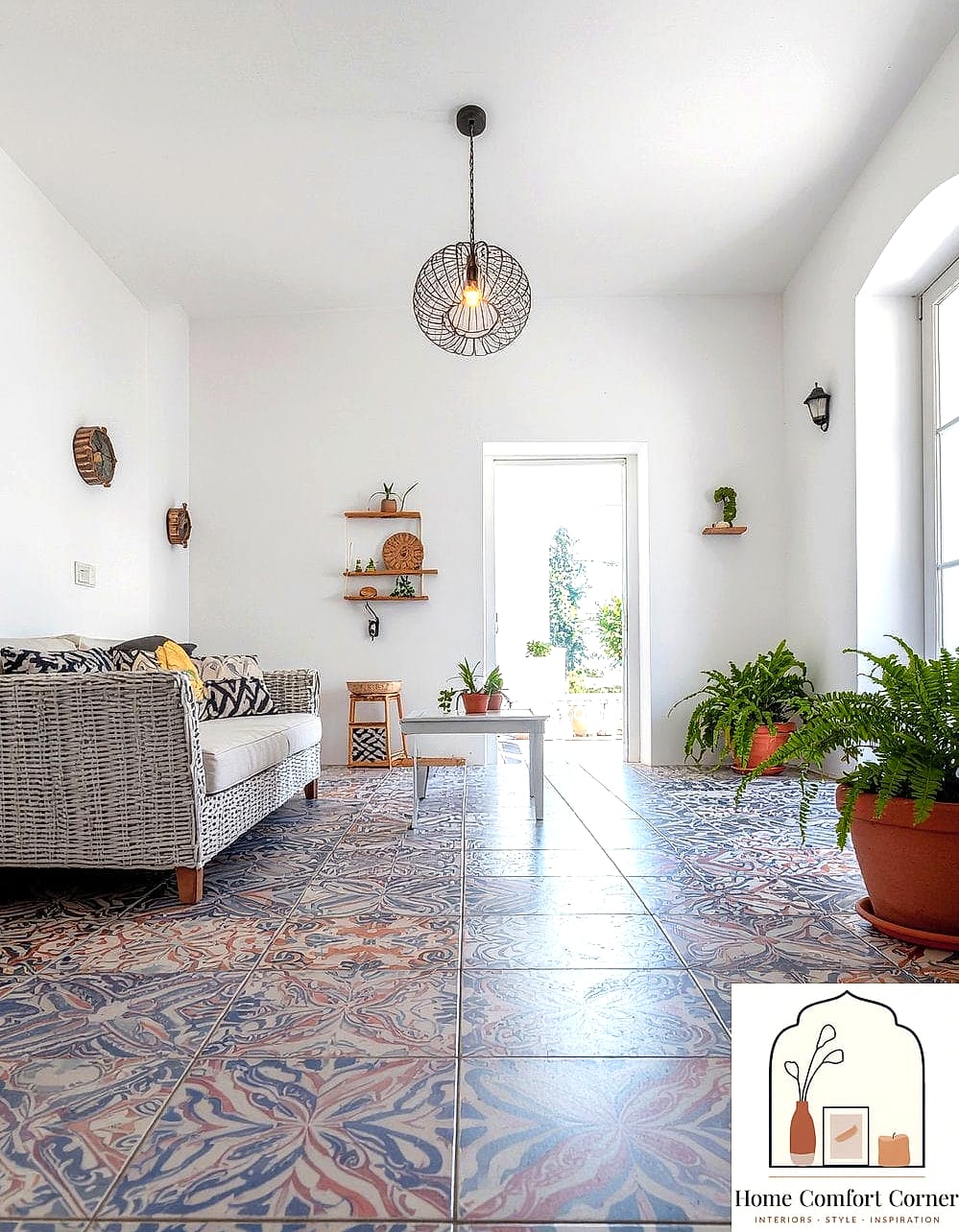 Patterned Cement Tile Floors