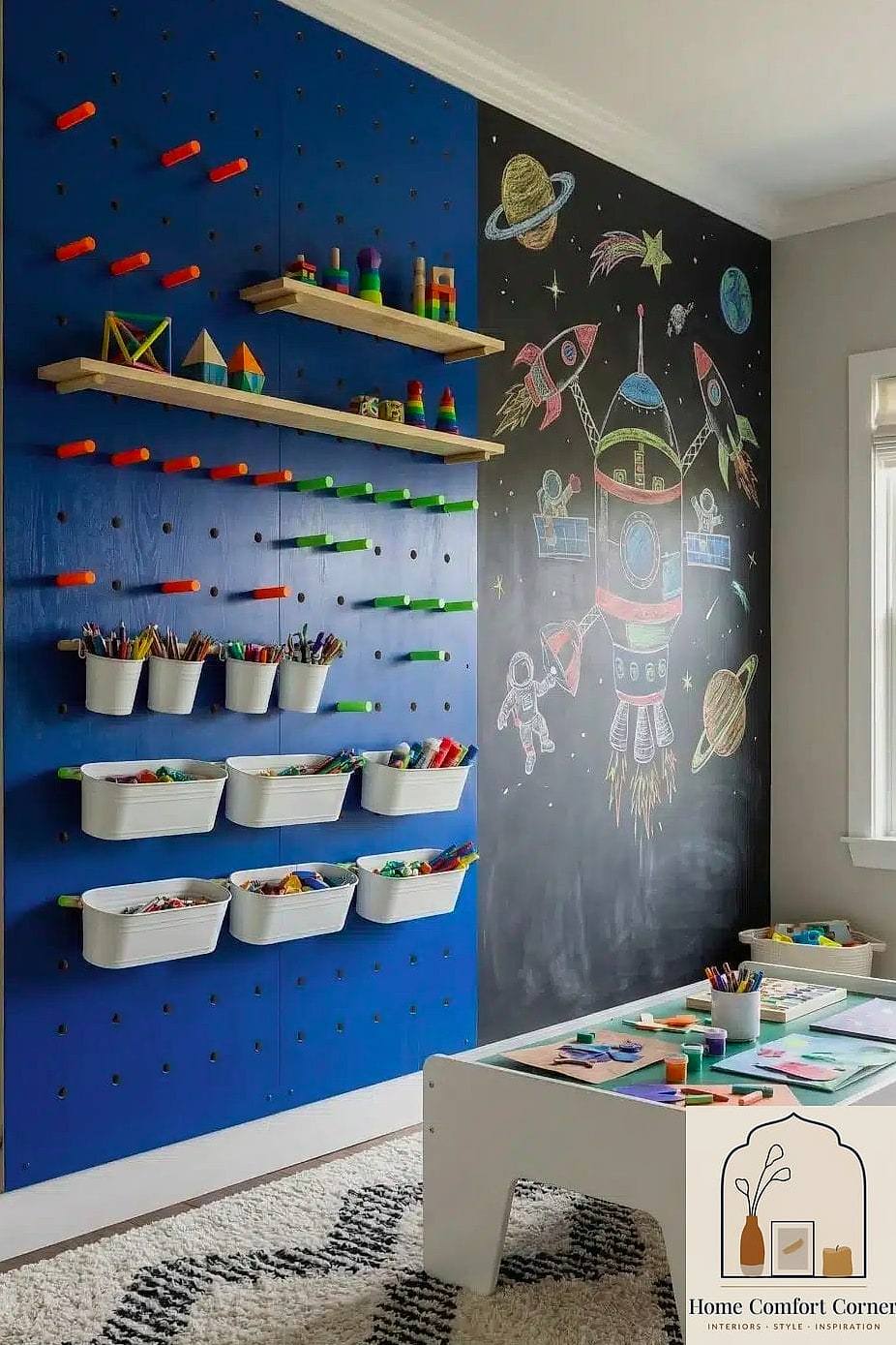 Pegboard Wall for Endless Reconfiguration