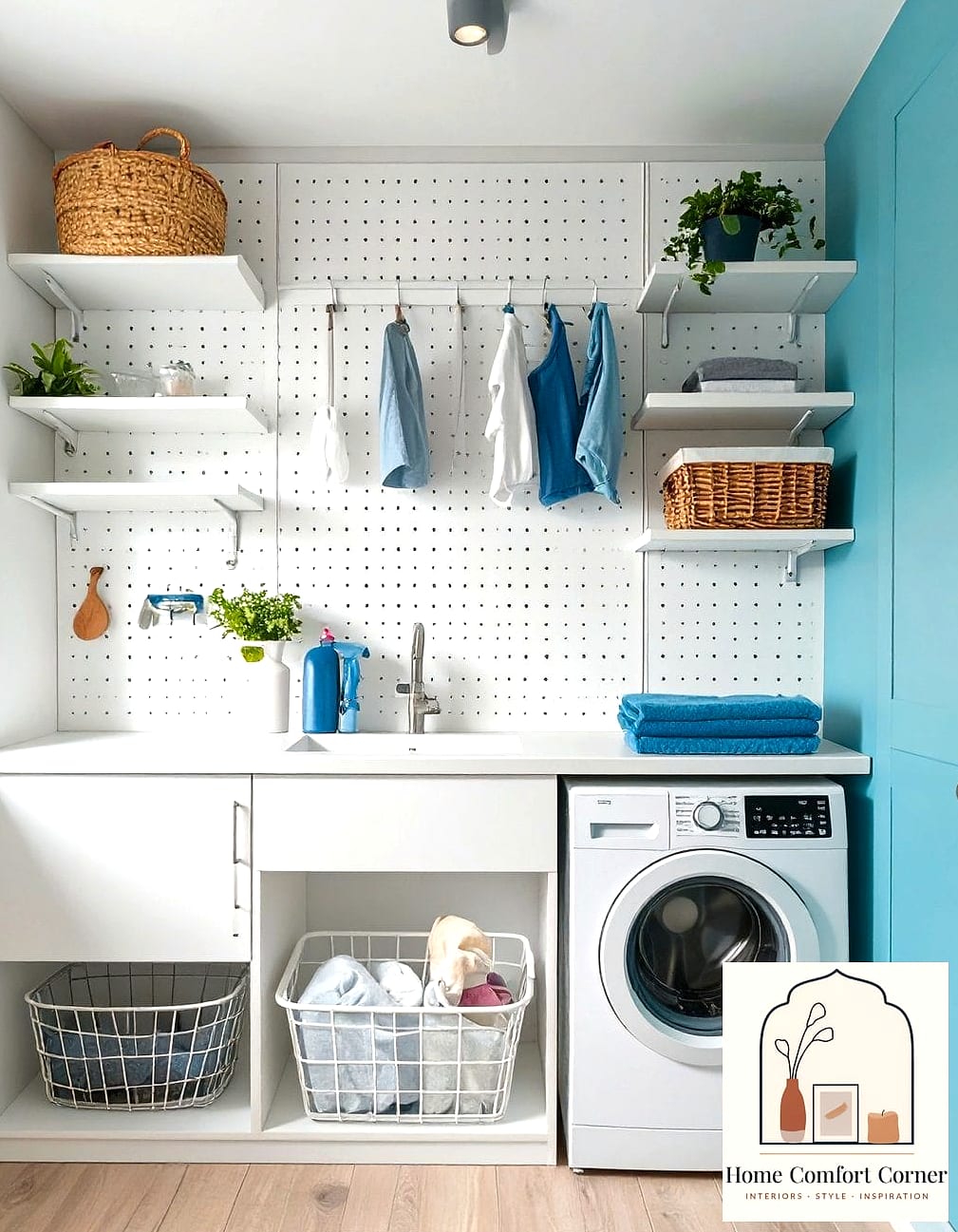 Pegboard Wall for Custom Organization