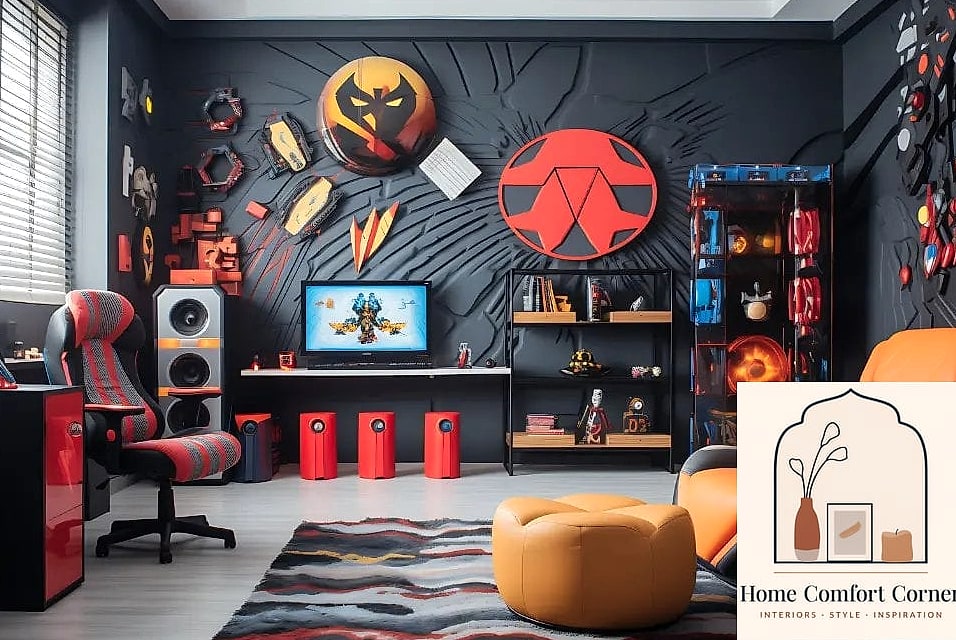 11 Gamer Room Decor Tips From Top Interior Designers 10 Personalize the Walls With Something That Isn't Just Posters