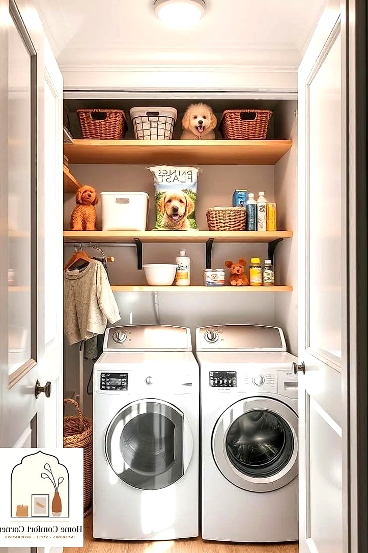 Pet Supply Storage Nook