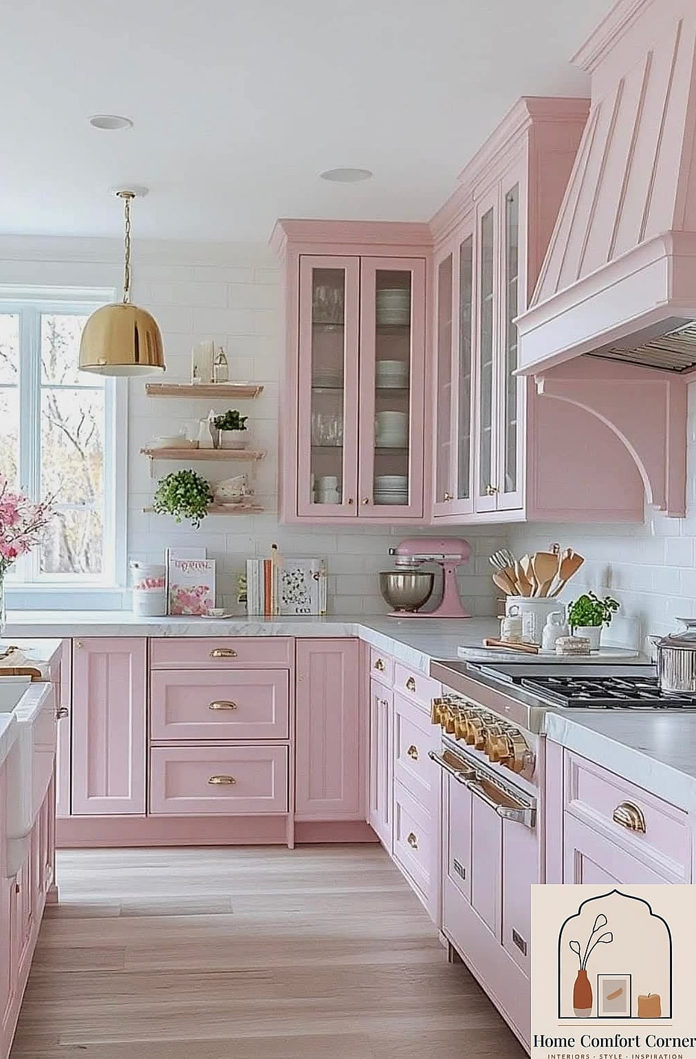 Pink Kitchen Cabinets