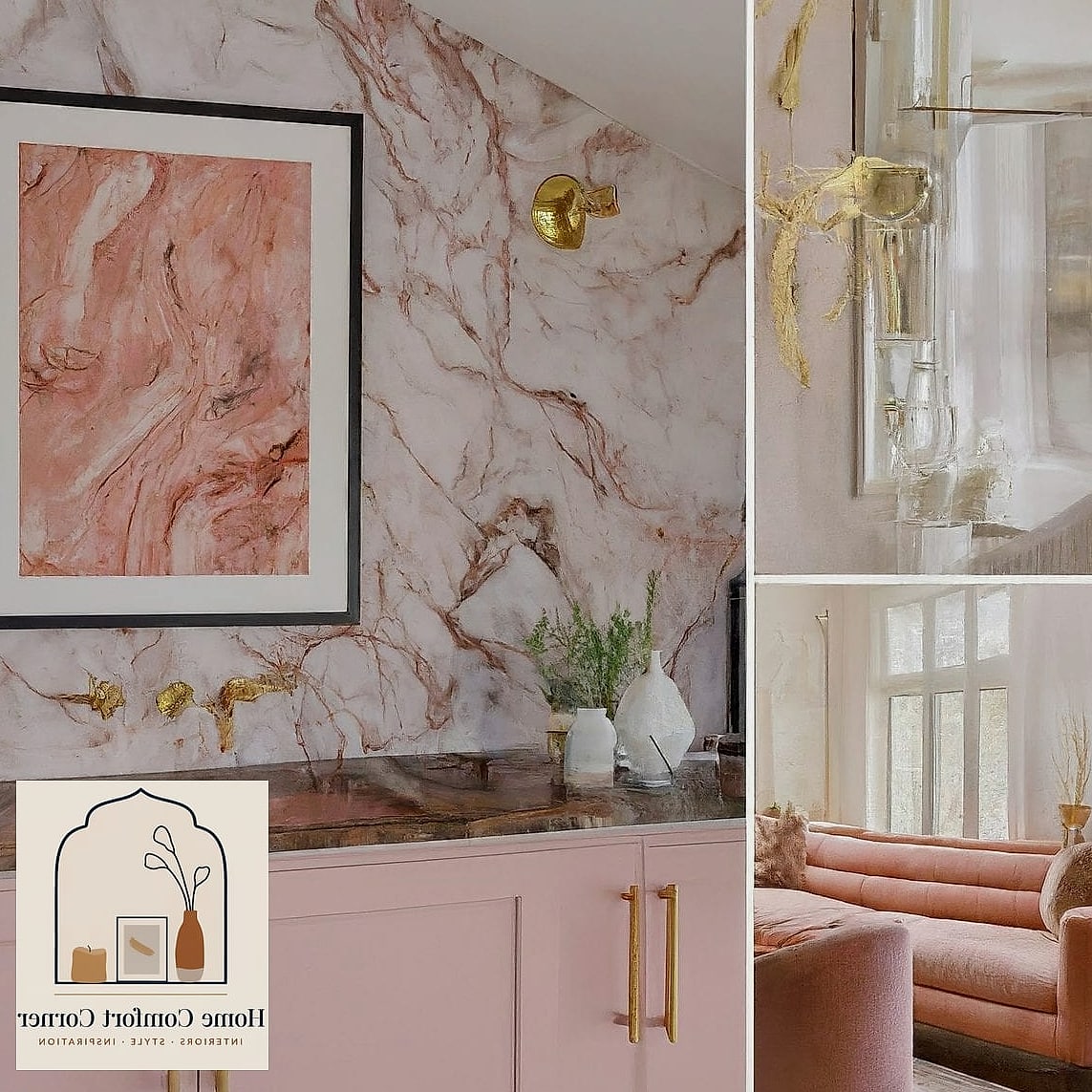 Pink Marble Countertops