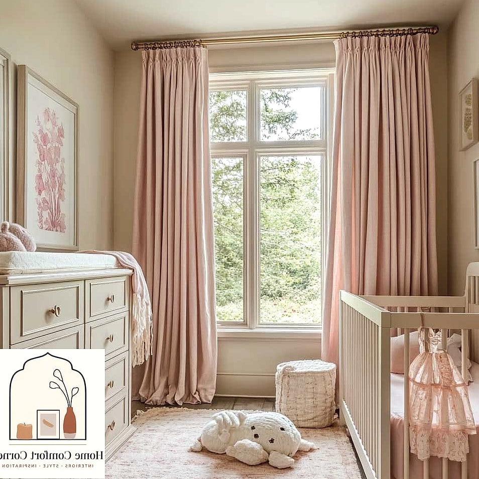 Pink Nursery With Neutral Furniture