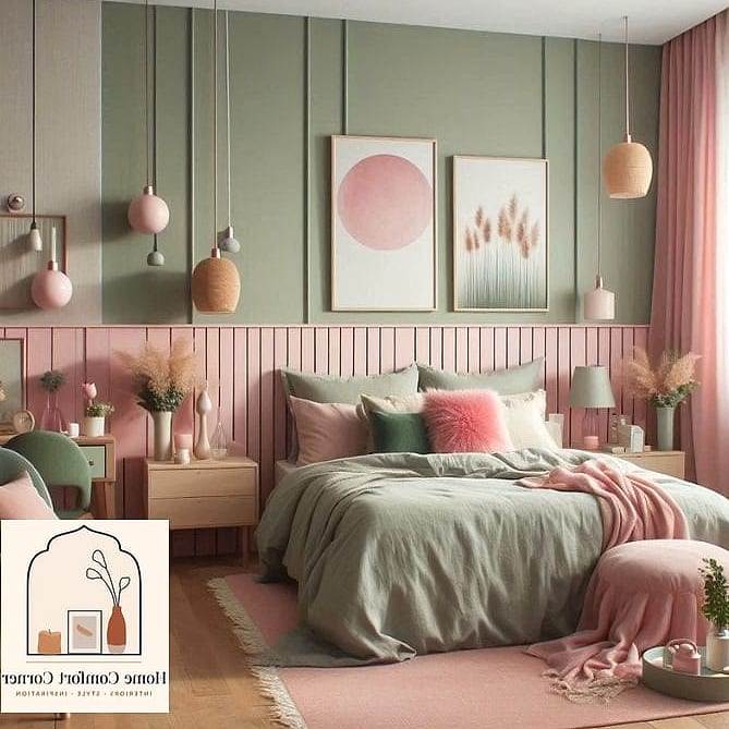 Pink and Sage Green as an Unexpected Color Pairing