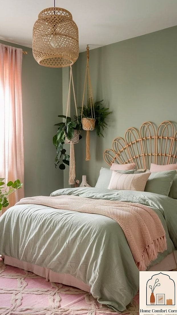 17 Pink Room Aesthetic Decor Inspiration Boards You'll Want to Copy 10 Pink and Sage Green Cottagecore Bedroom