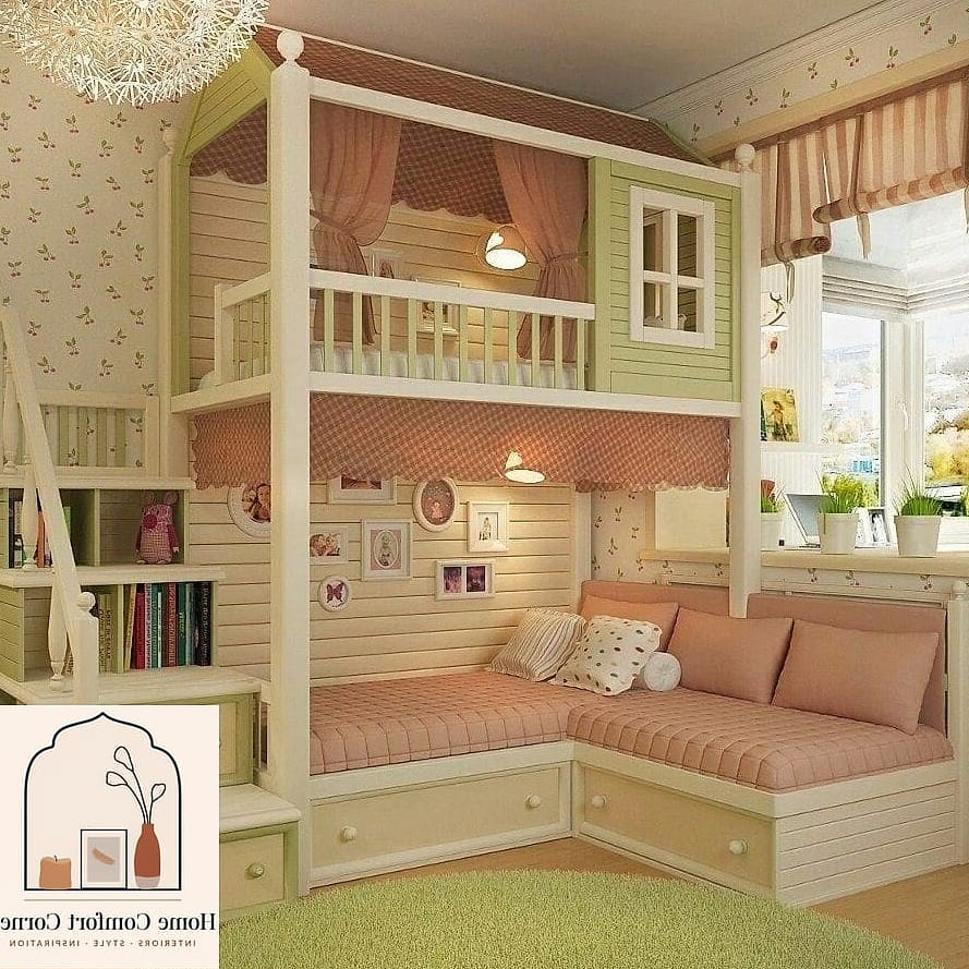Plain Kids Room to Playful Organized Space