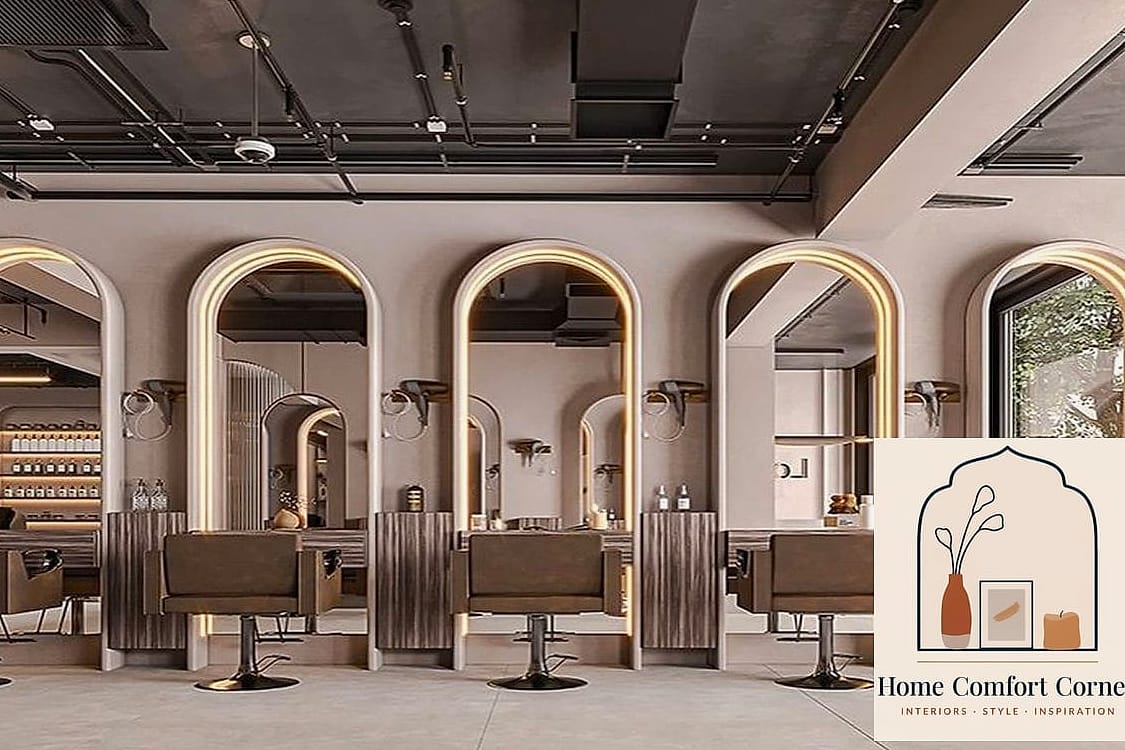 9 Saloon Decor Interior Design Before and After Transformations to Inspire 7 A Plain Powder Room Gets a Saloon-Style Facelift