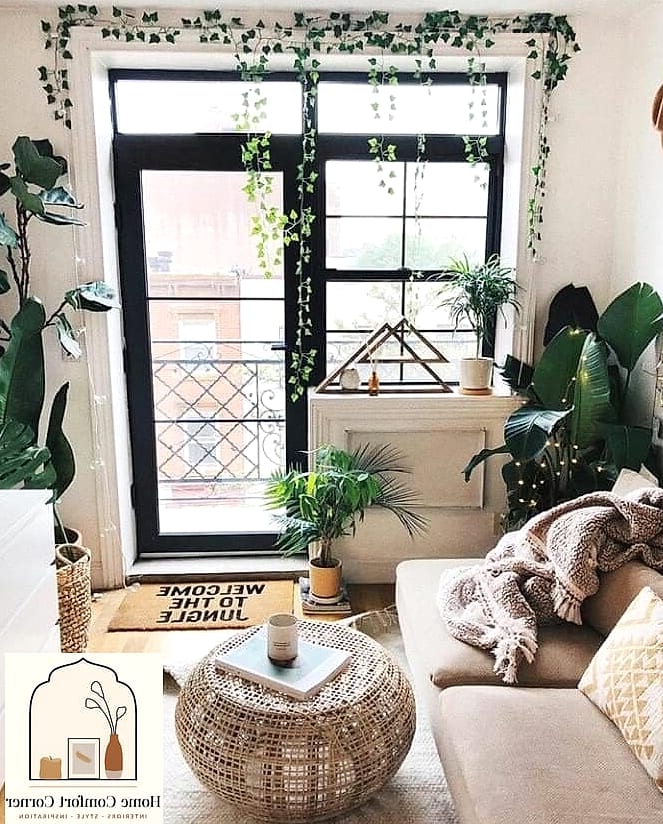 Plant-Filled Reading Corner