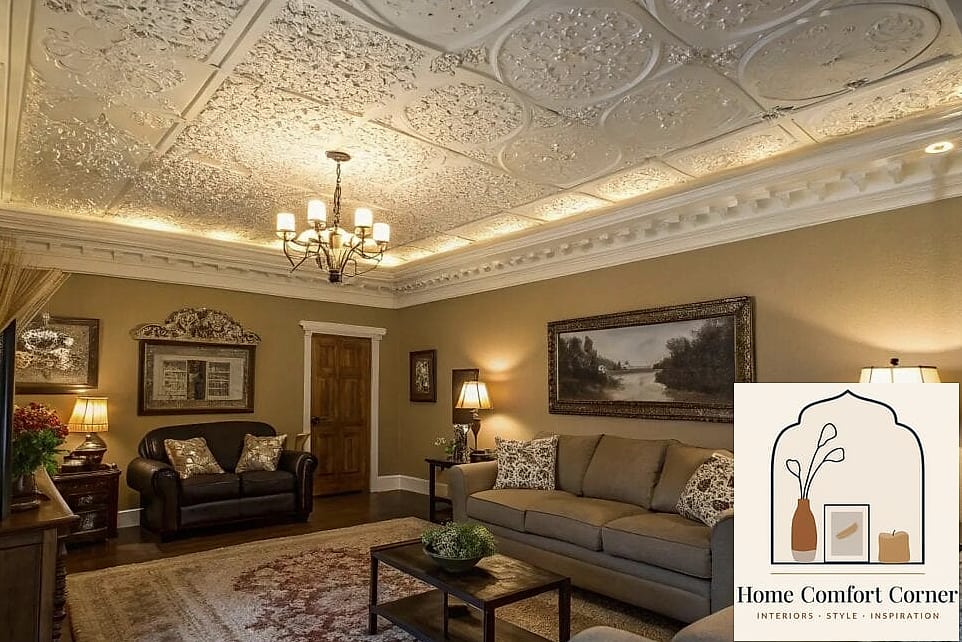 Popcorn Ceiling Medallions (Done Right)