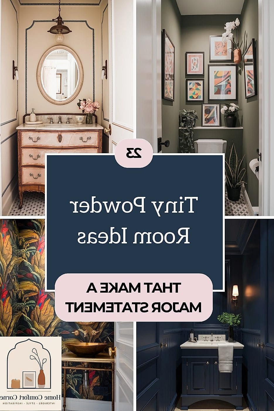 A Powder Room Gallery Wall