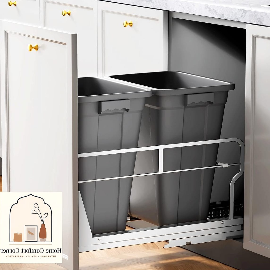 20 Wash Room Ideas Laundry Ideas to Upgrade Your Home This Weekend 16 A Pull-Out Trash and Recycling Drawer